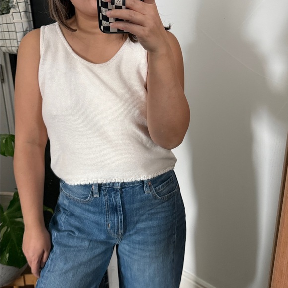 Madewell cropped Tank Top. Size M - Picture 2 of 7